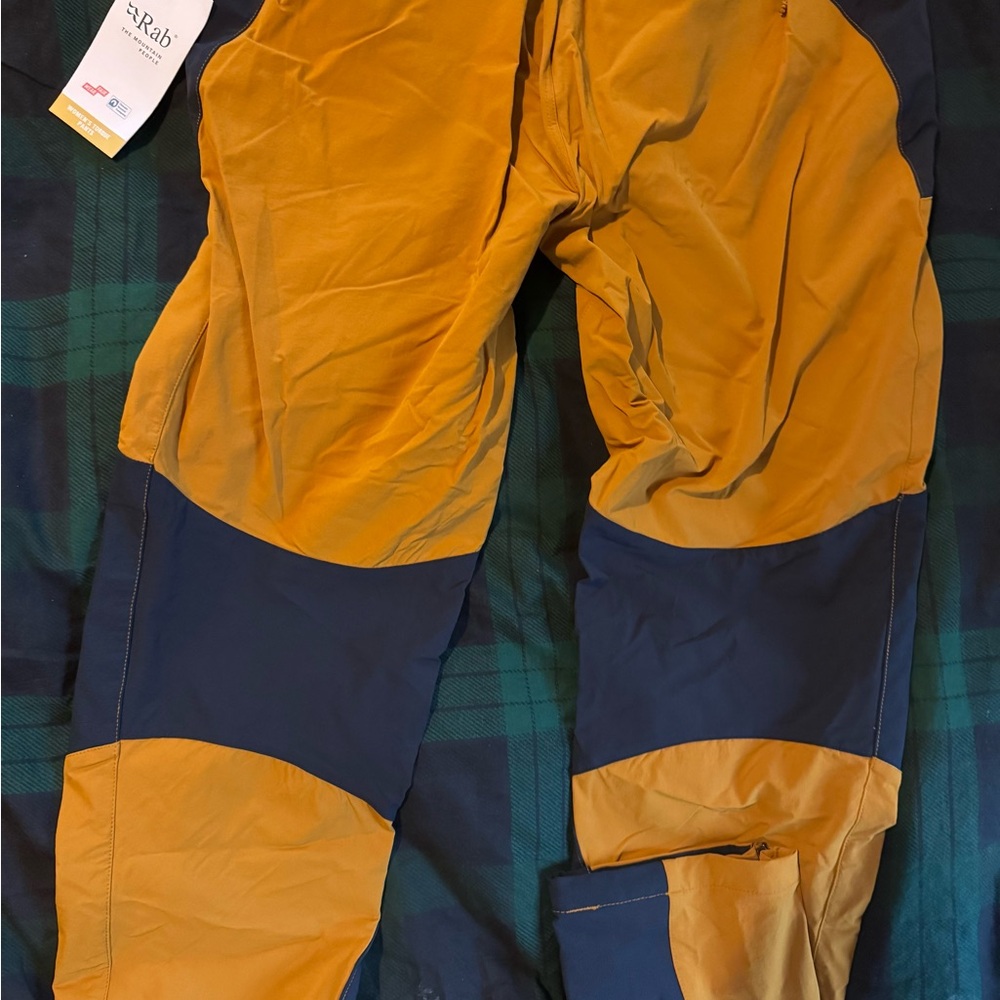 Rab Women's Flare Pants - Mustard and Navy